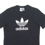 ADIDAS ORIGINALS Mens T-Shirt Black Crew Neck M
