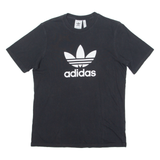 ADIDAS ORIGINALS Mens T-Shirt Black Crew Neck M