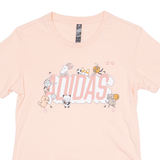 ADIDAS Womens T-Shirt Pink Crew Neck XS