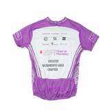F2R Cycling Mens Jersey Purple 1/2 Zip L