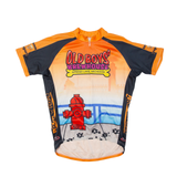 Cycling Mens Jersey Orange USA 1/2 Zip L