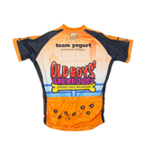 Cycling Mens Jersey Orange USA 1/2 Zip L