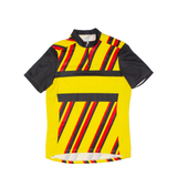 Cycling Mens Jersey Yellow 1/4 Zip Nylon M