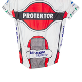 SWISS QUALITY Cycling Full Zip Mens Jersey White L