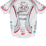 MAX HUERZELER Cycling Full Zip Mens Jersey White M