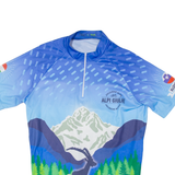 BANCO Cycling Mens Jersey Blue 1/4 Zip XL