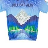 BANCO Cycling Mens Jersey Blue 1/4 Zip XL