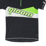 QOM Cycling Mens Jersey Black 1/4 Zip L