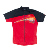 ZIENER Cycling Full Zip Mens Jersey Red XL
