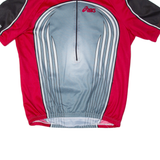 ASICS Cycling Mens Jersey Silver 1/2 Zip XL