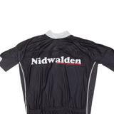 PARENTINI Cycling Full Zip Mens Jersey Black M