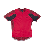 Cycling Mens Jersey Red 1/2 Zip L