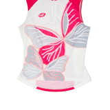 BRIKO Cycling Womens Jersey Pink Sleeveless 1/4 Zip M