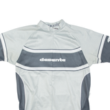 DESCENTE Cycling Mens Jersey Grey 1/2 Zip L