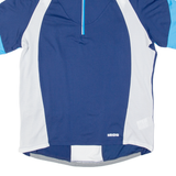 INOC Cycling Mens Jersey Blue 1/4 Zip 2XL