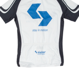OWAYO Cycling Full Zip Mens Jersey White M
