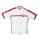SUGO Cycling Mens Jersey White 1/2 Zip S