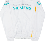 89 SPORT Cycling Full Zip Mens Jersey White Long Sleeve M