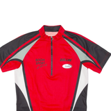 LOFFLER Cycling Mens Jersey Red 1/2 Zip M