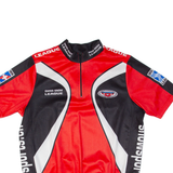 GOLDEST Cycling Mens Jersey Red 1/4 Zip L