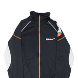 QLOOM Cycling Full Zip Mens Jersey Black Long Sleeve M