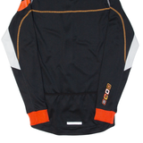 QLOOM Cycling Full Zip Mens Jersey Black Long Sleeve M