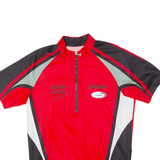 LOFFLER Cycling Mens Jersey Red 1/4 Zip S