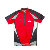 LOFFLER Cycling Mens Jersey Red 1/4 Zip S