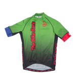 JAKROO Cycling Full Zip Mens Jersey Green S