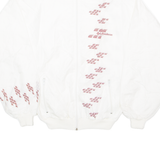 LA BASILESE Hidden Hood Womens Track Jacket White M