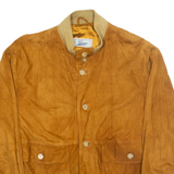 GAZA Mens Biker Jacket Brown L