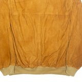 GAZA Mens Biker Jacket Brown L