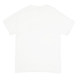 GILDAN Quebec Mens T-Shirt White Crew Neck M