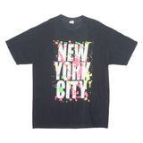 ALSTYLE New York City Mens T-Shirt Black Crew Neck L