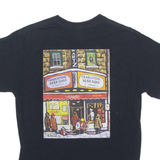 GILDAN Schwartz's Mens T-Shirt Black Crew Neck M