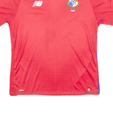 NEW BALANCE Panama FC Mens Football Shirt Jersey Red Crew Neck M