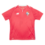 NEW BALANCE Panama FC Mens Football Shirt Jersey Red Crew Neck M