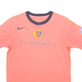 NIKE FC Basel Boys Football Shirt Jersey Pink Crew Neck XL