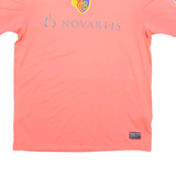 NIKE FC Basel Boys Football Shirt Jersey Pink Crew Neck XL