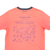 NIKE FC Basel Boys Football Shirt Jersey Pink Crew Neck XL