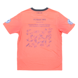 NIKE FC Basel Boys Football Shirt Jersey Pink Crew Neck XL