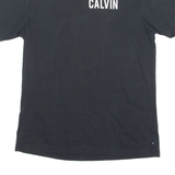 CALVIN KLEIN JEANS Mens T-Shirt Black Crew Neck M