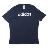 ADIDAS Mens T-Shirt Blue L