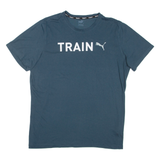 PUMA Train Mens T-Shirt Blue L