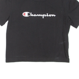 CHAMPION Cropped Womens T-Shirt Black M