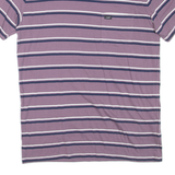 LEE Striped Mens T-Shirt Purple S