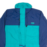 CB SPORTS Hidden Hood Mens Rain Coat Green Hooded M