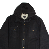 DAKOTA Mens Coat Black Hooded L