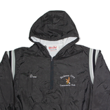 BIRDIE Dickson City Mens Shell Jacket Black Nylon Hooded XL