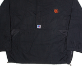 RUSSELL ATHLETIC Mens Track Jacket Black Nylon XL